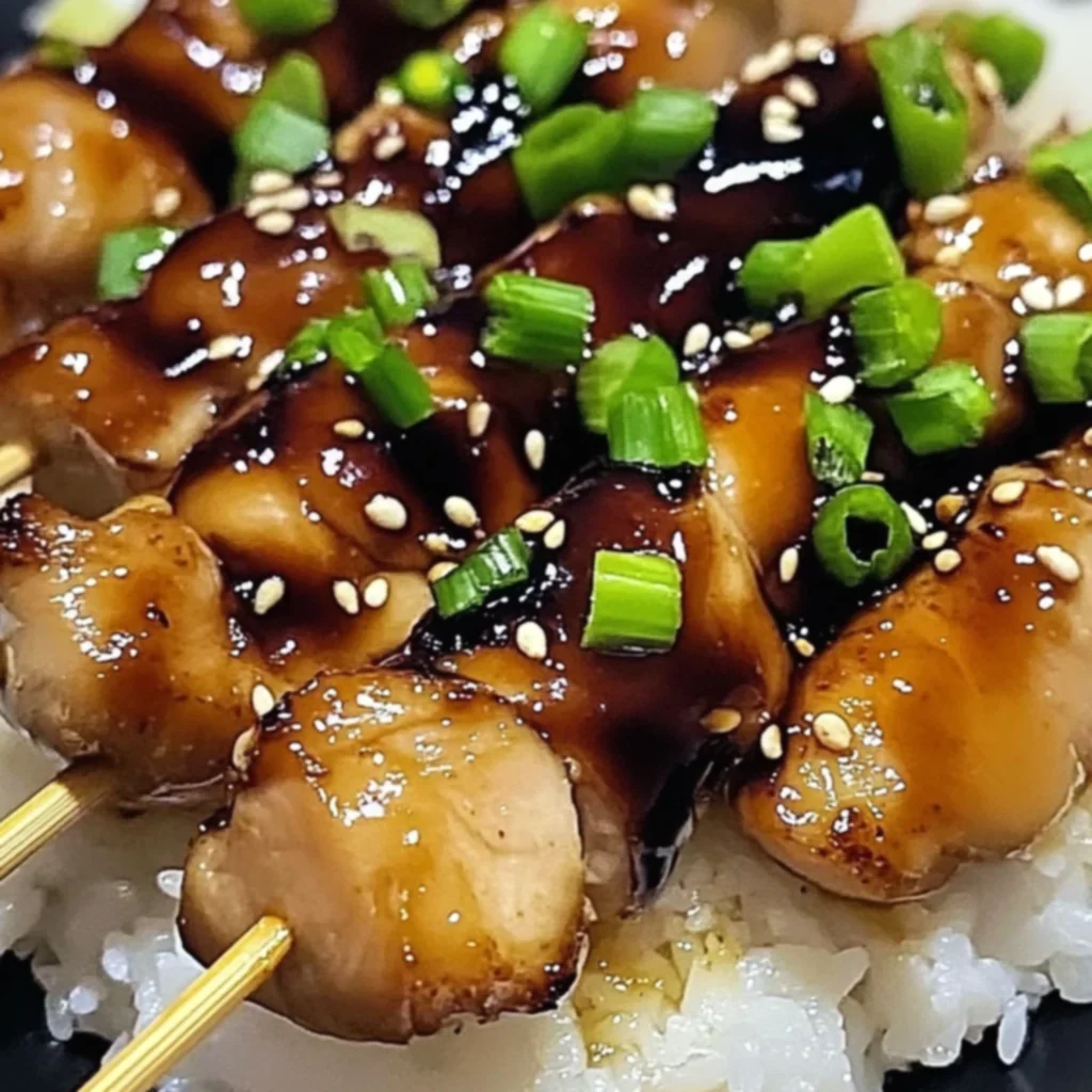Japanese Chicken Yakitori Skewers