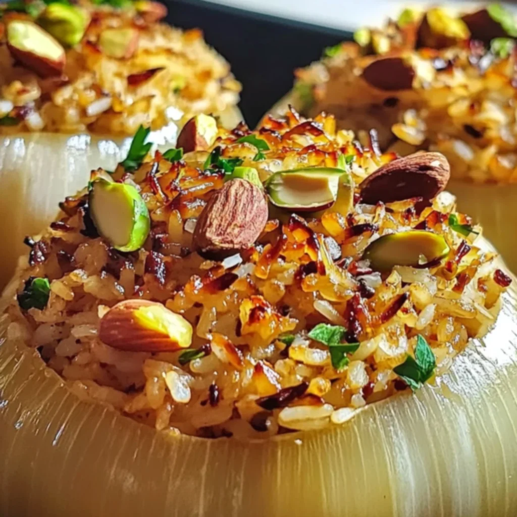 Jeweled Rice Stuffed Onions