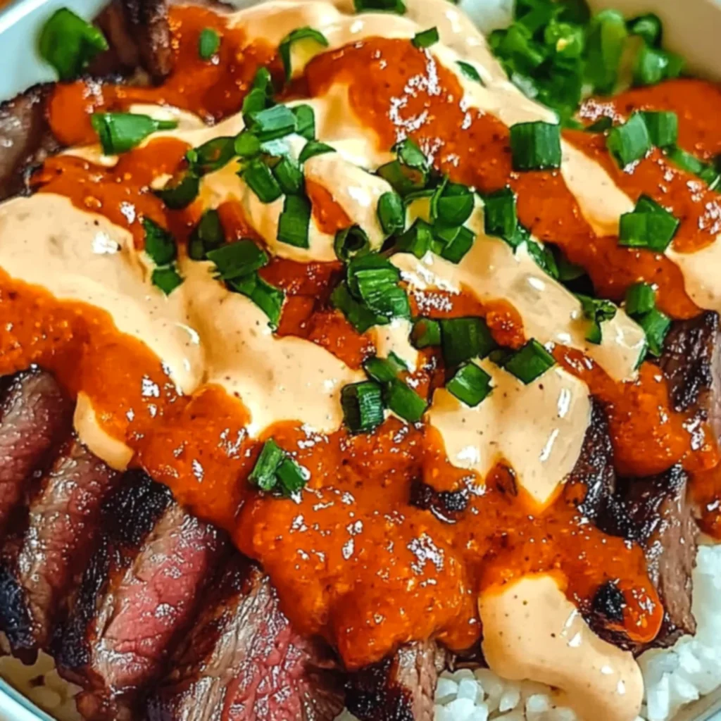 Korean BBQ Steak Rice Bowls
