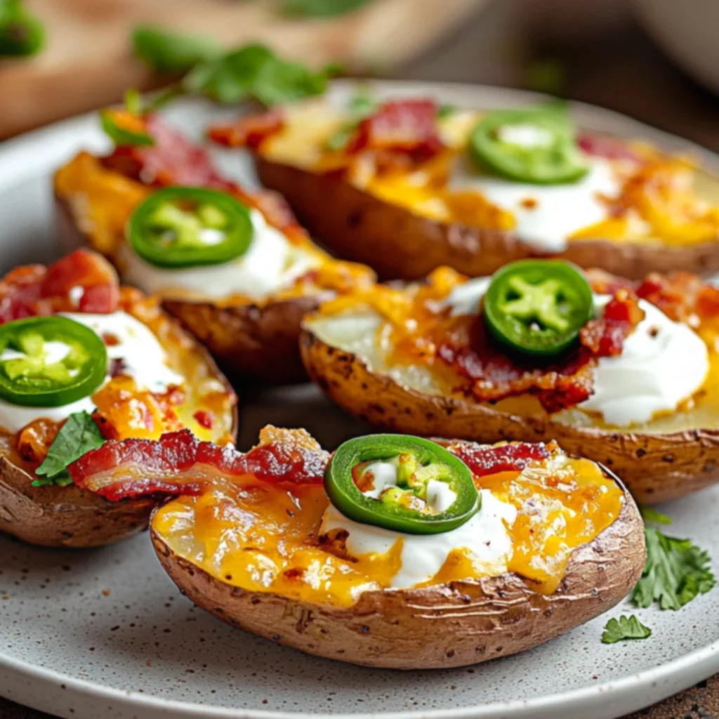 Loaded Queso Potato Skins