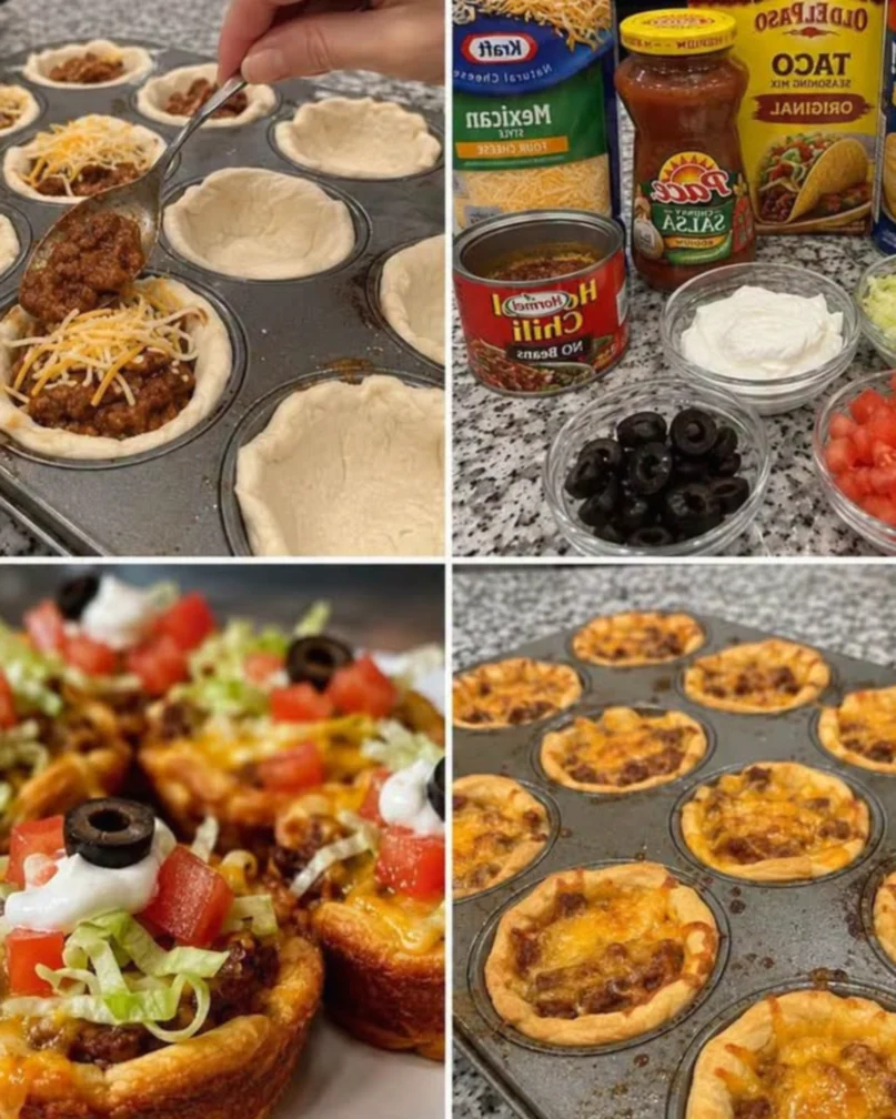 Loaded Taco Biscuit Cups
