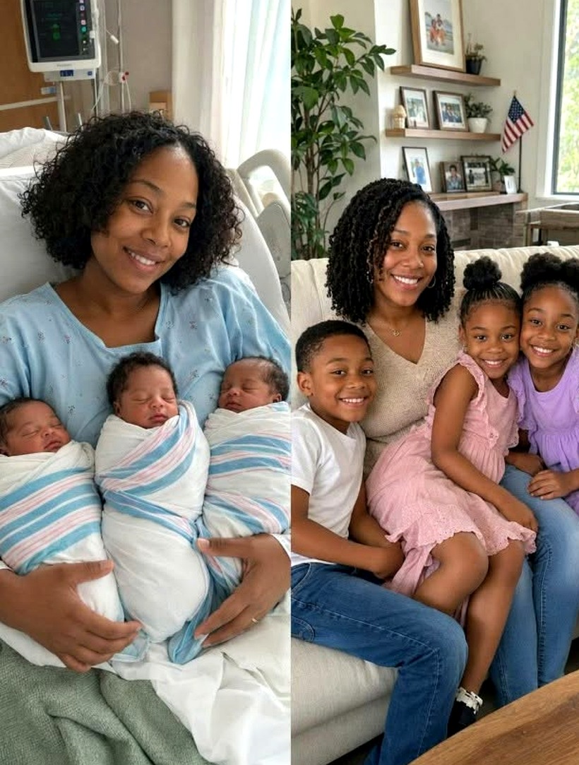 Husband Abandons Wife with Triplets, Returns 8 Years Later with a Shocking Secret
