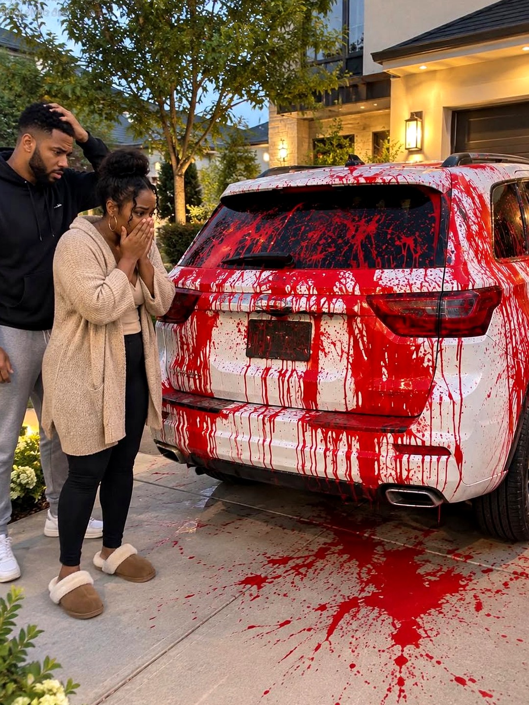 Neighbor’s Vengeance: Red Paint and a Towed SUV Lead to a Dramatic Confrontation