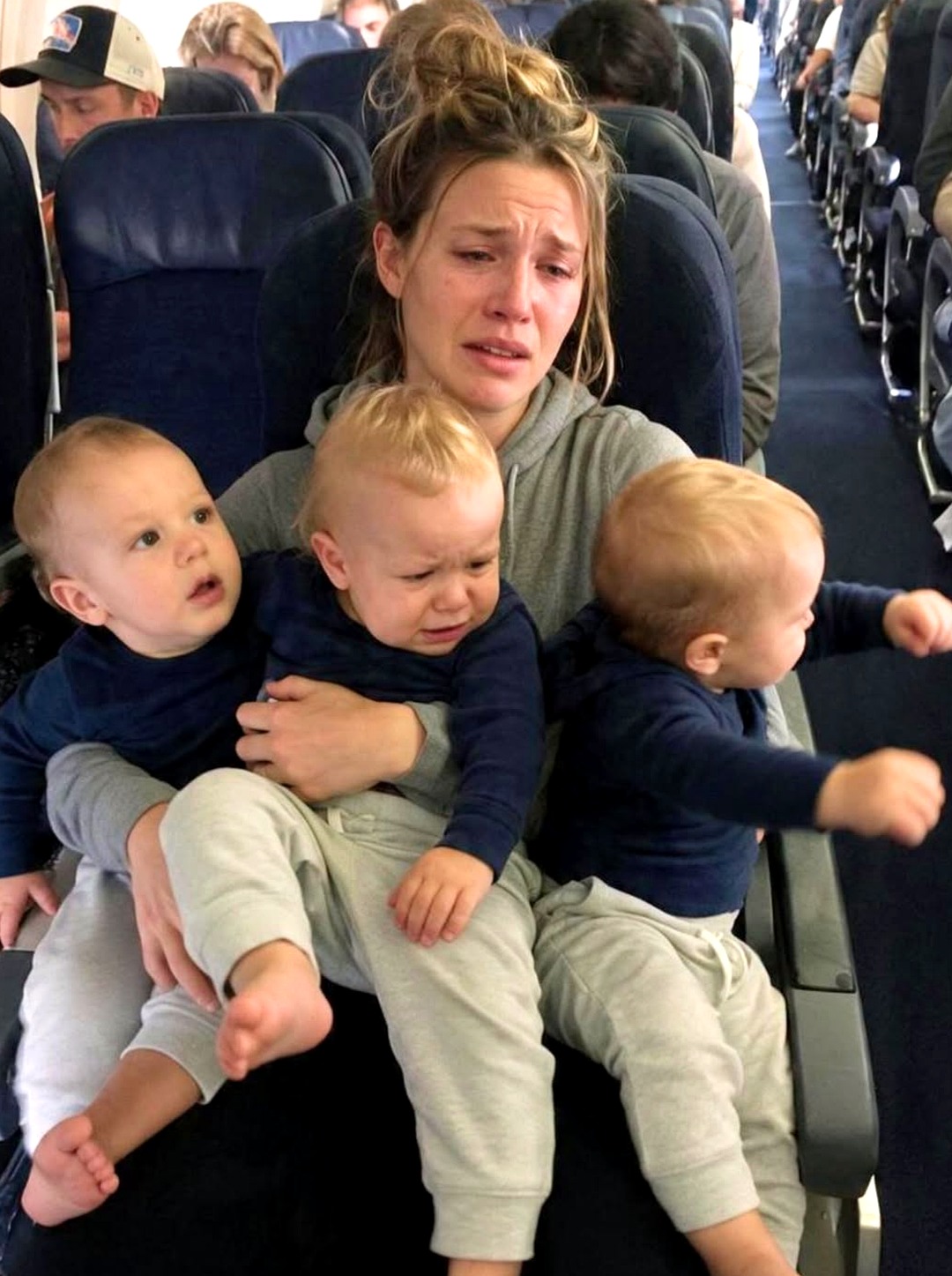 Husband Books Business Class for Himself, Leaves Wife and Triplets in Economy—Until This Happened