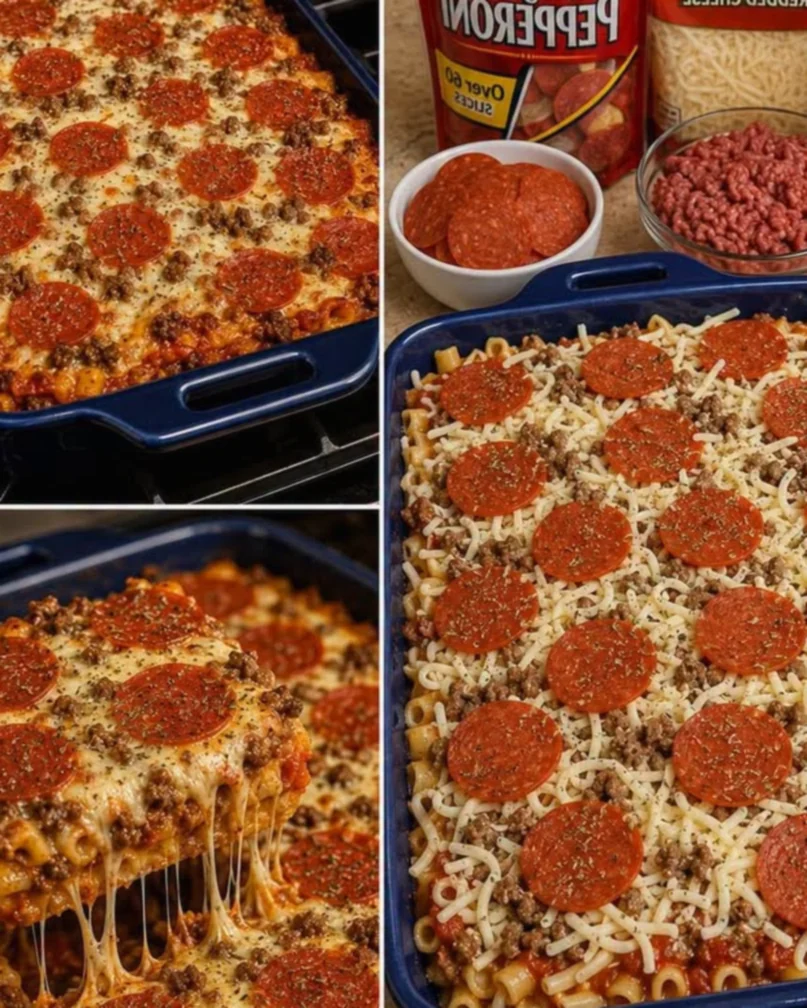 Meat Lovers Pizza Casserole