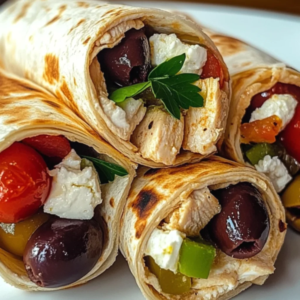 Mediterranean Chicken Wraps