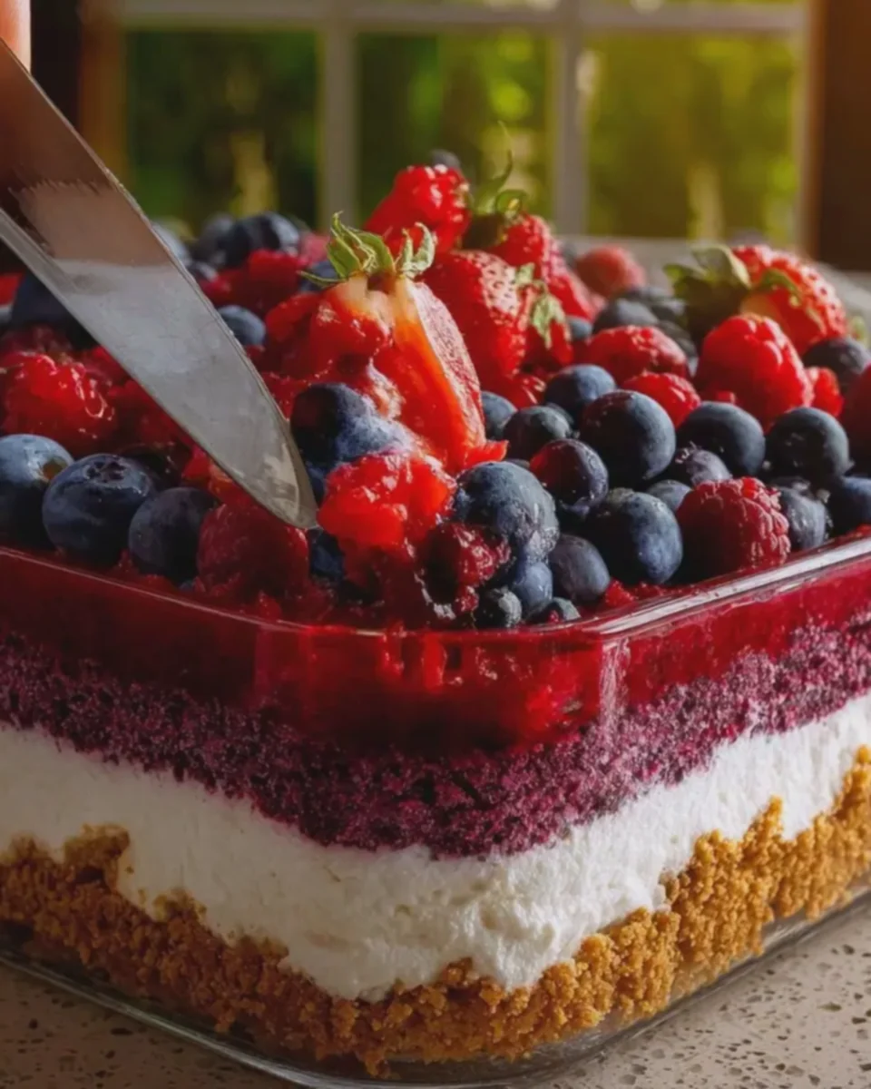 Mixed Berry Cream Cheese Dessert