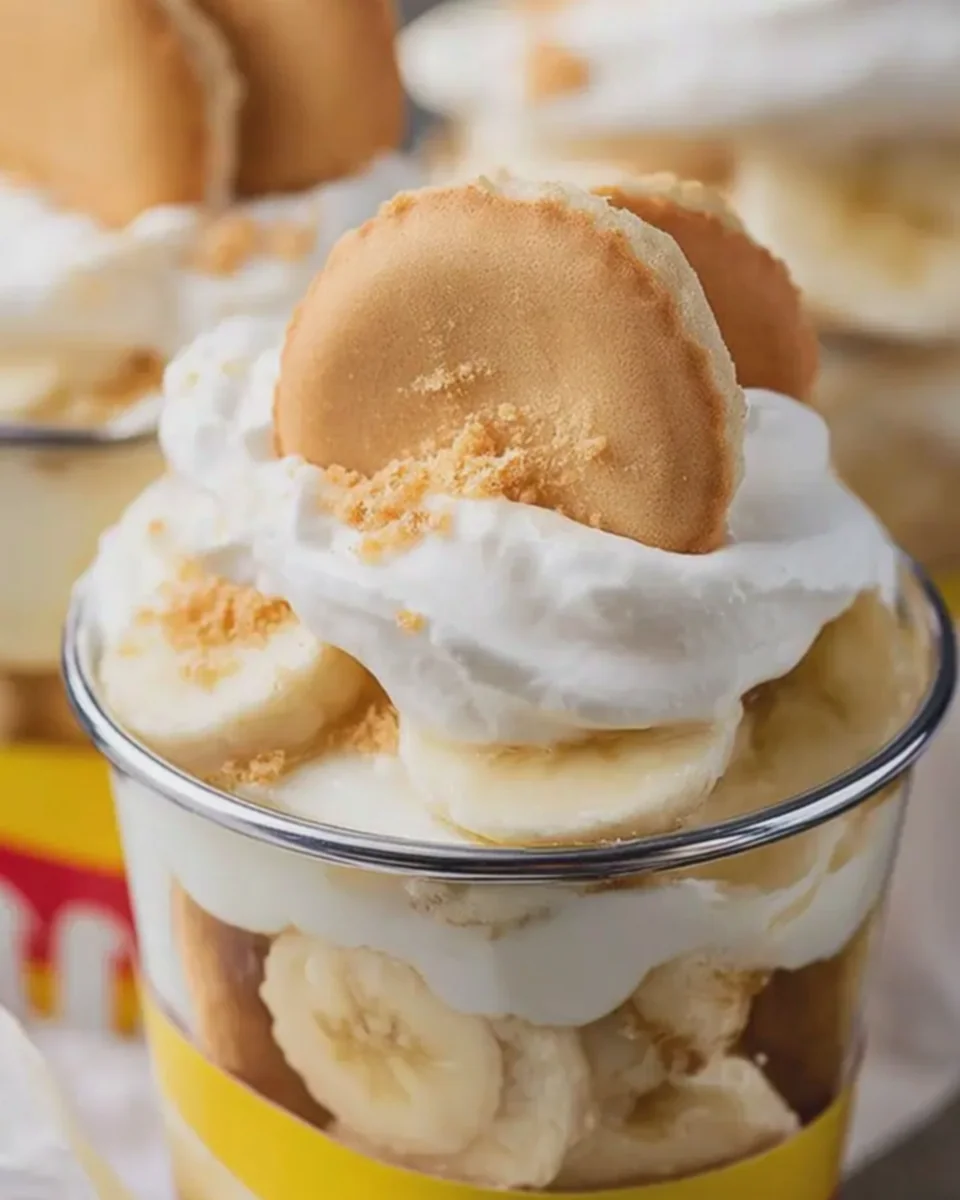Nilla Wafer Banana Pudding Walking Cups