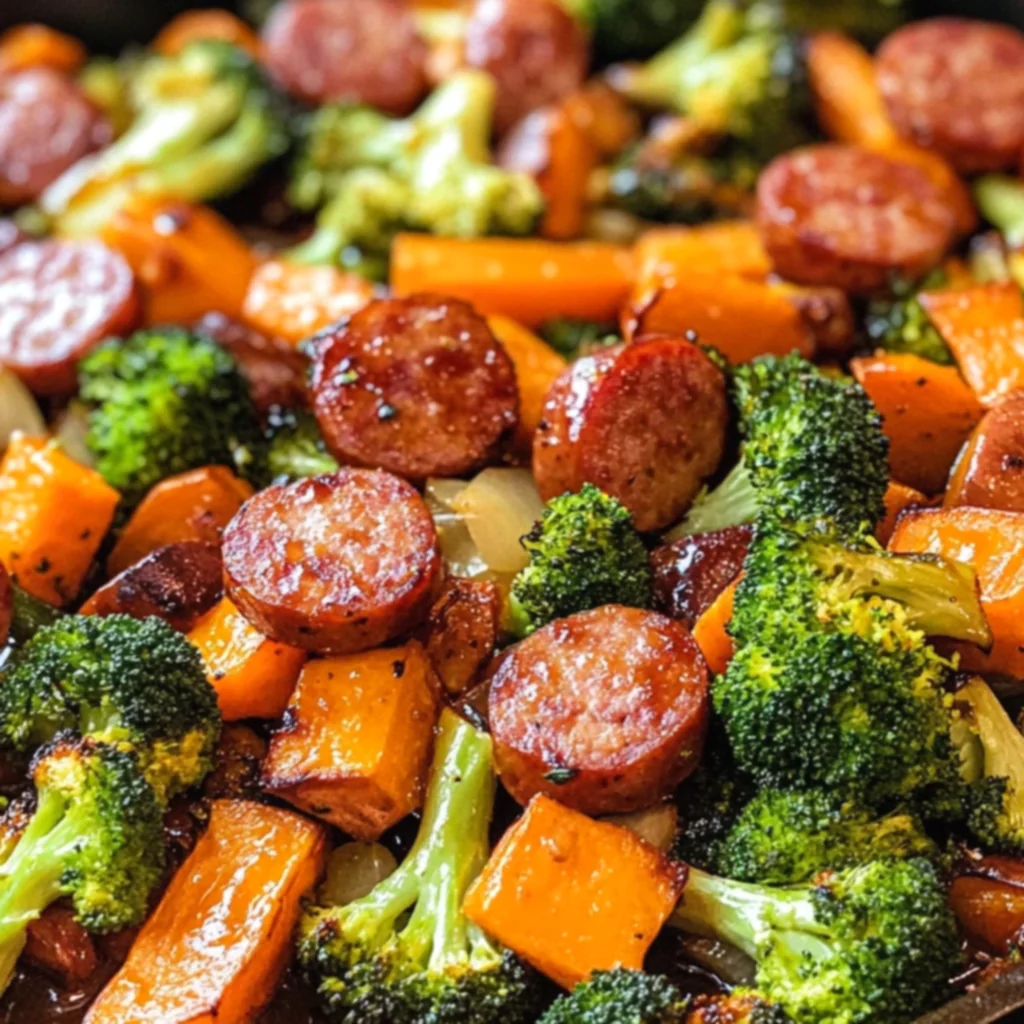 One-Pan Honey Garlic Kielbasa and Veggies