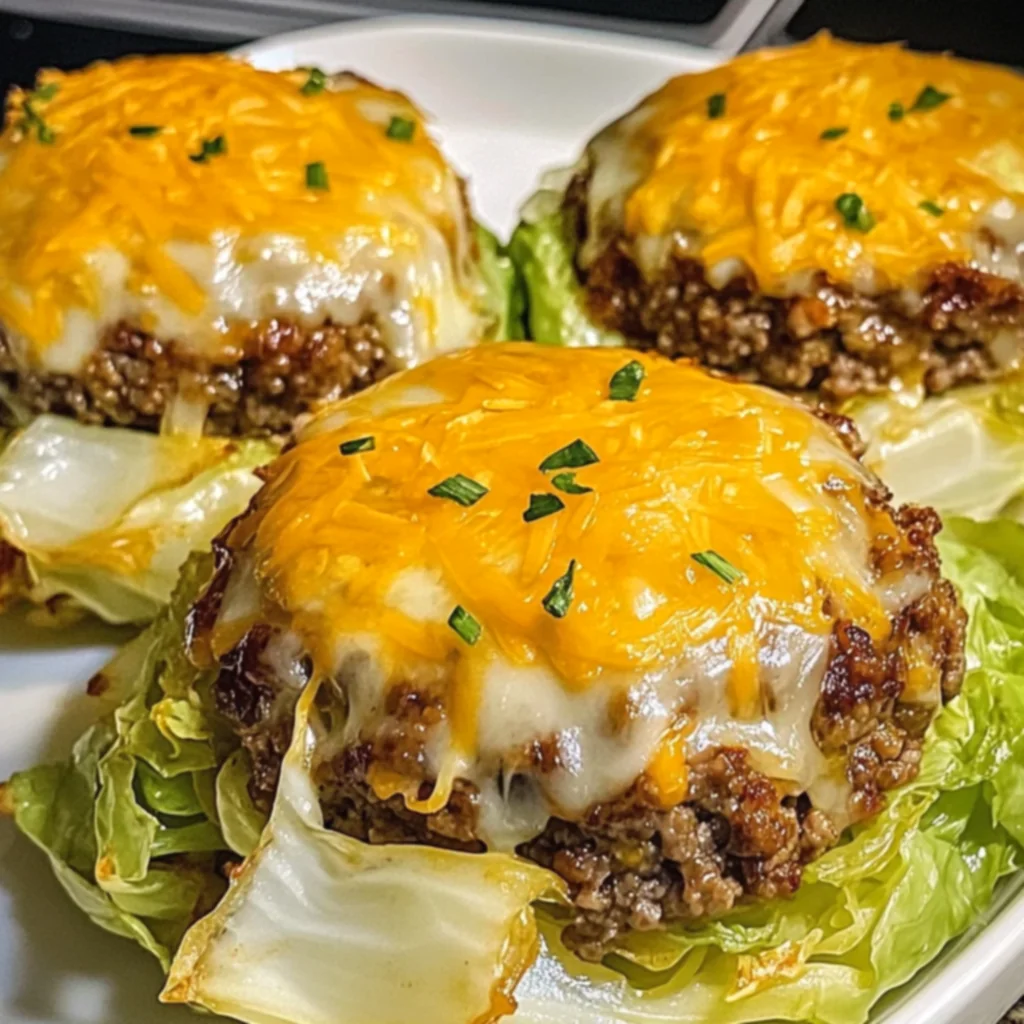Oven-Baked Cabbage Burgers