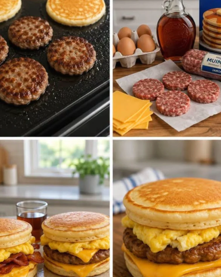 Pancake Breakfast Sandwiches