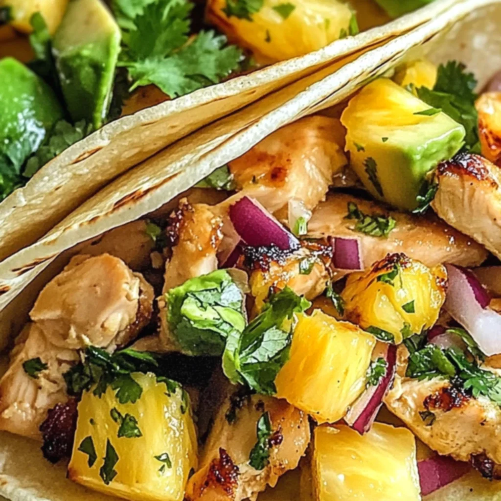 Pineapple Chicken Tacos