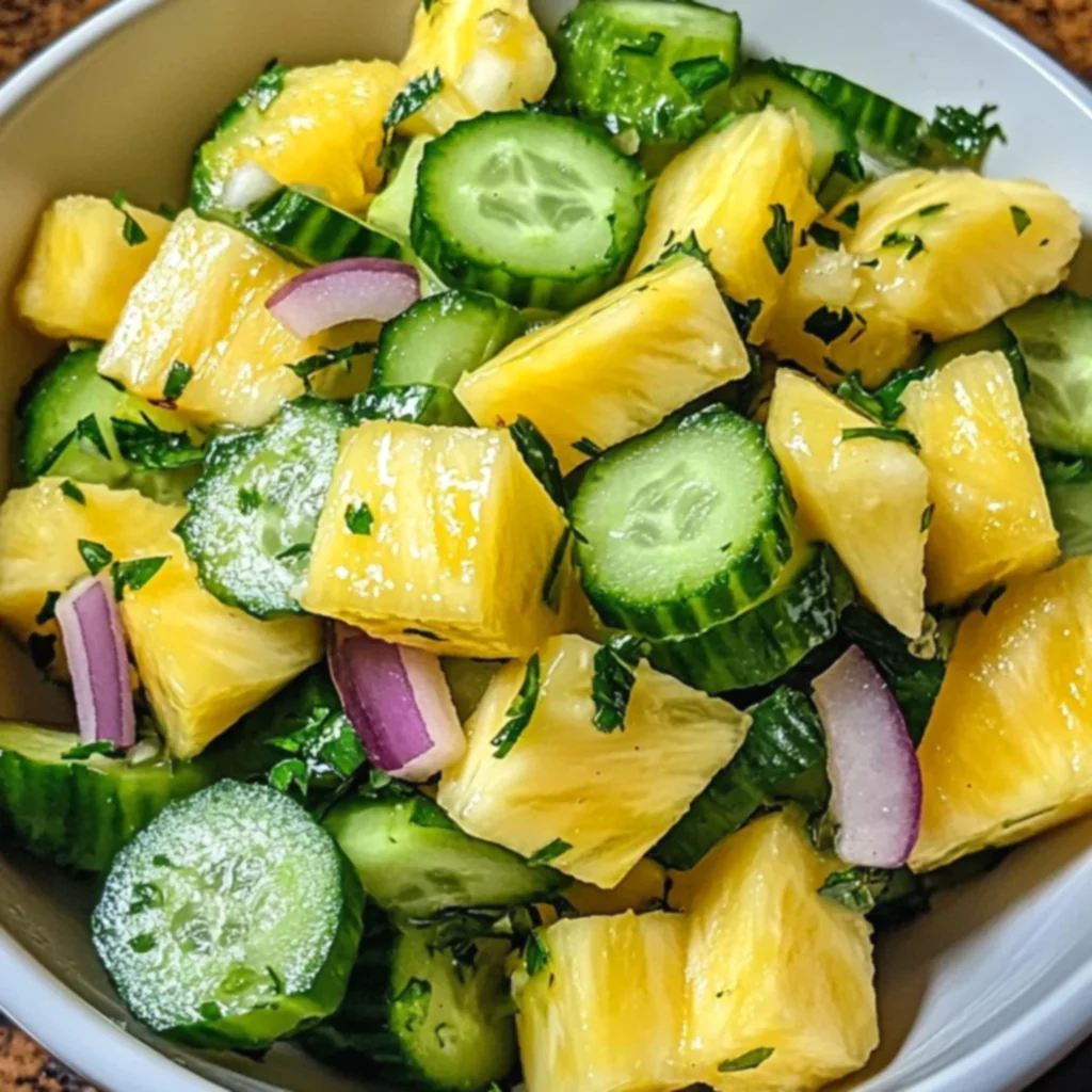 Pineapple Cucumber Salad