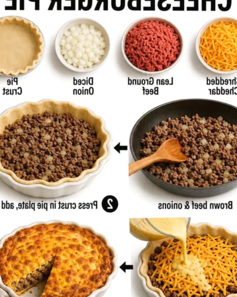 Pioneer Woman Cheeseburger Pie recipe in comments