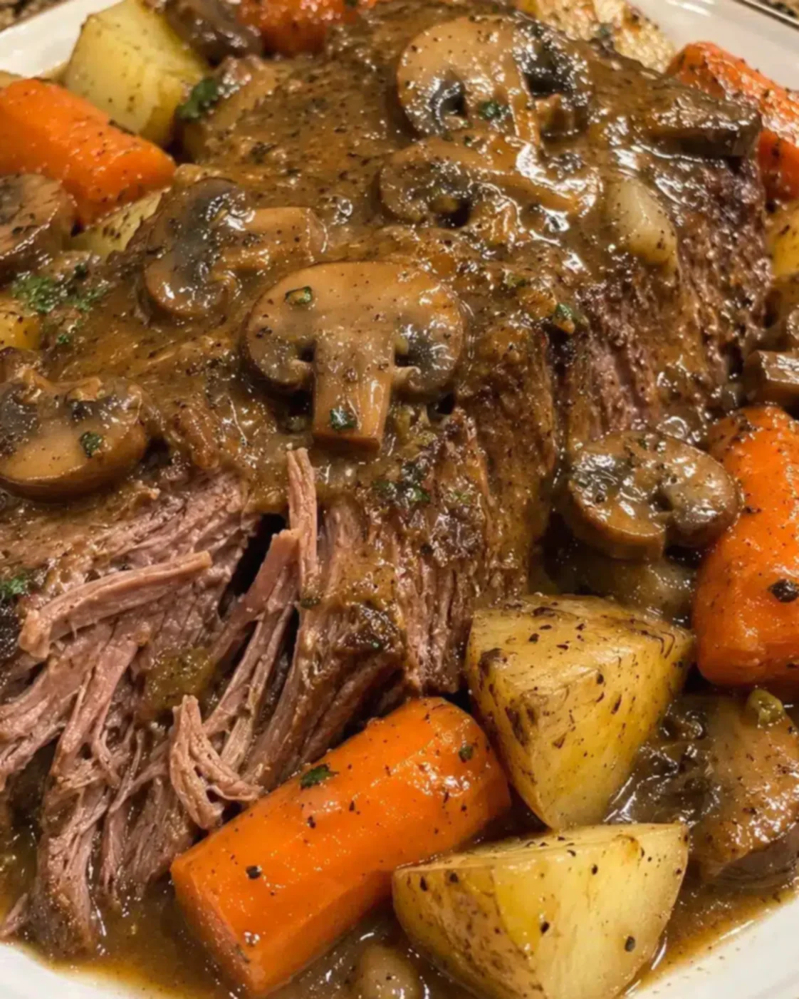 Pot Roast with Mushroom Gravy