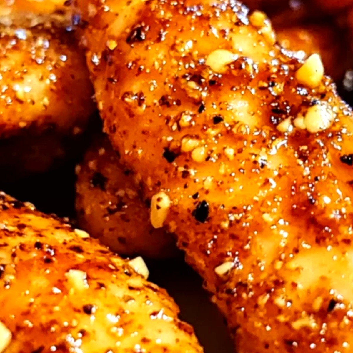 Crispy Air-Fryer Buttermilk Chicken Tenders with Homemade Honey Mustard