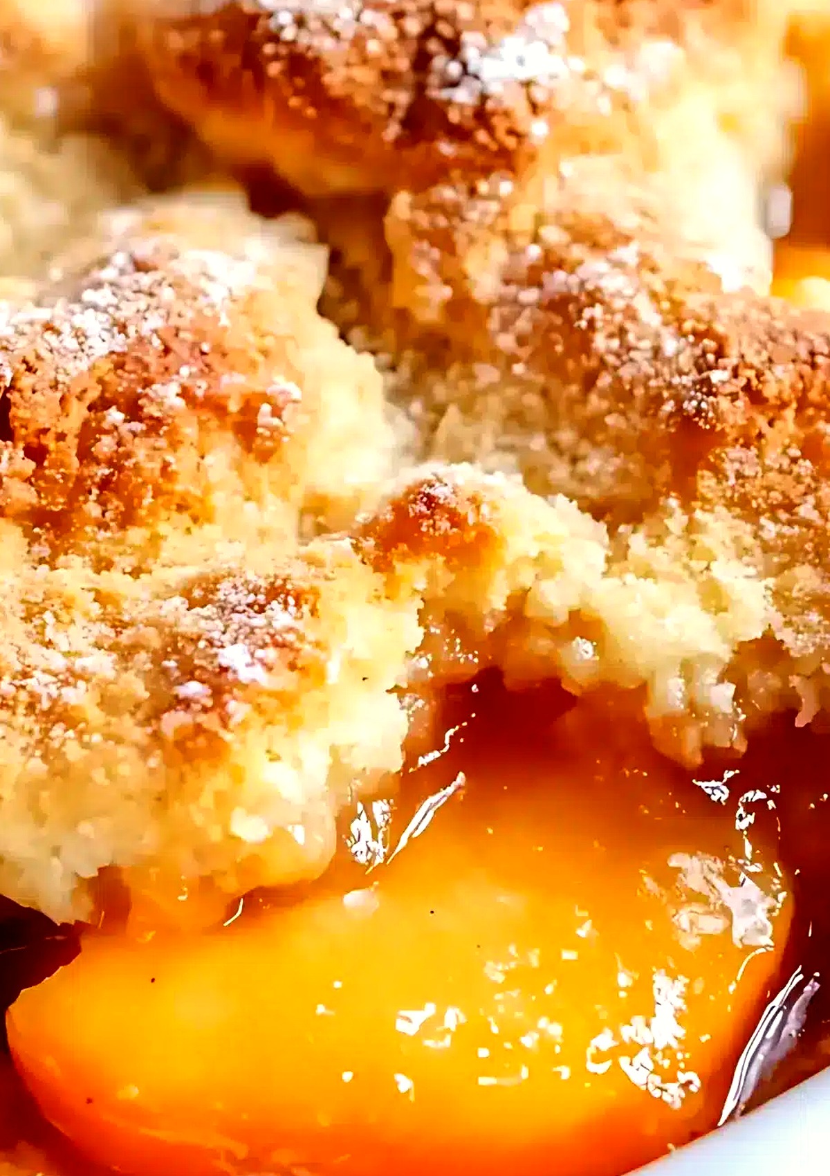 Old-Fashioned Southern Peach Cobbler with Brown Sugar Cinnamon Biscuit Topping