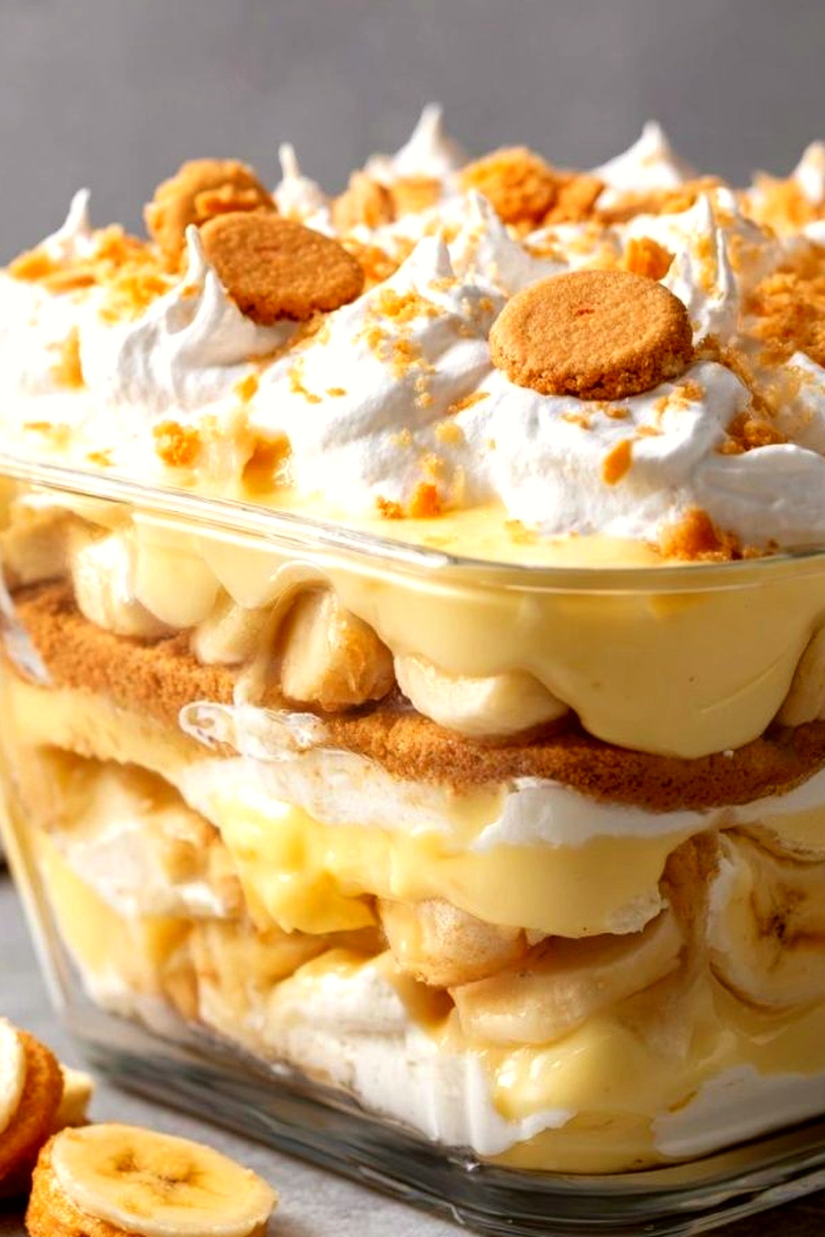 No-Bake Old-Fashioned Banana Pudding Icebox Cake with Vanilla Wafers