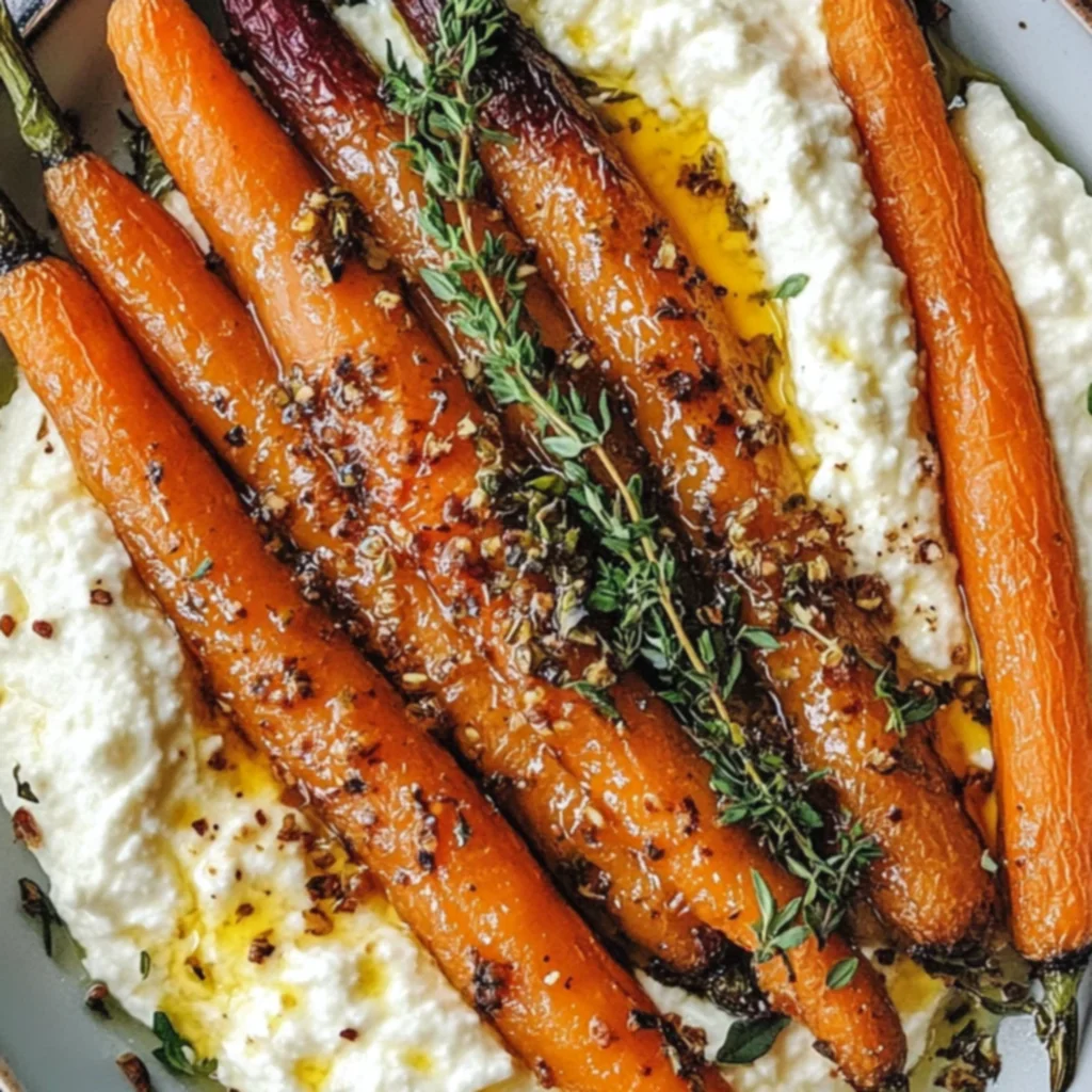 Roasted Carrots with Whipped Ricotta