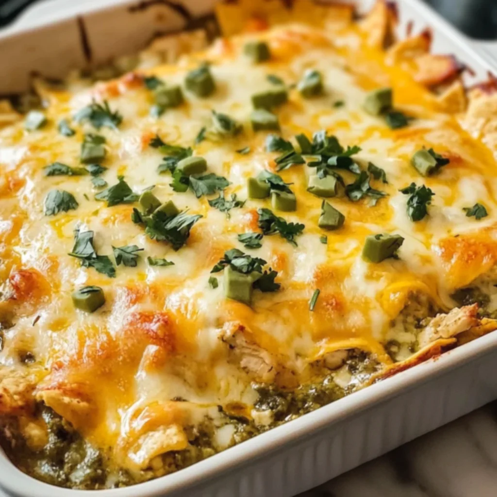 Salsa Verde Chicken Casserole