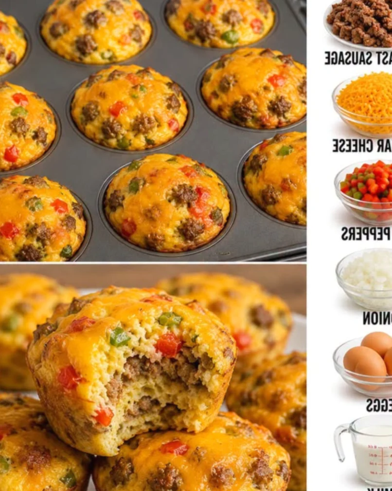 Sausage Breakfast Muffins recipe in comments