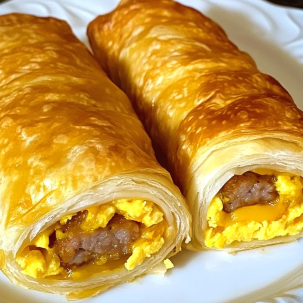 Sausage Egg Breakfast Roll-Ups