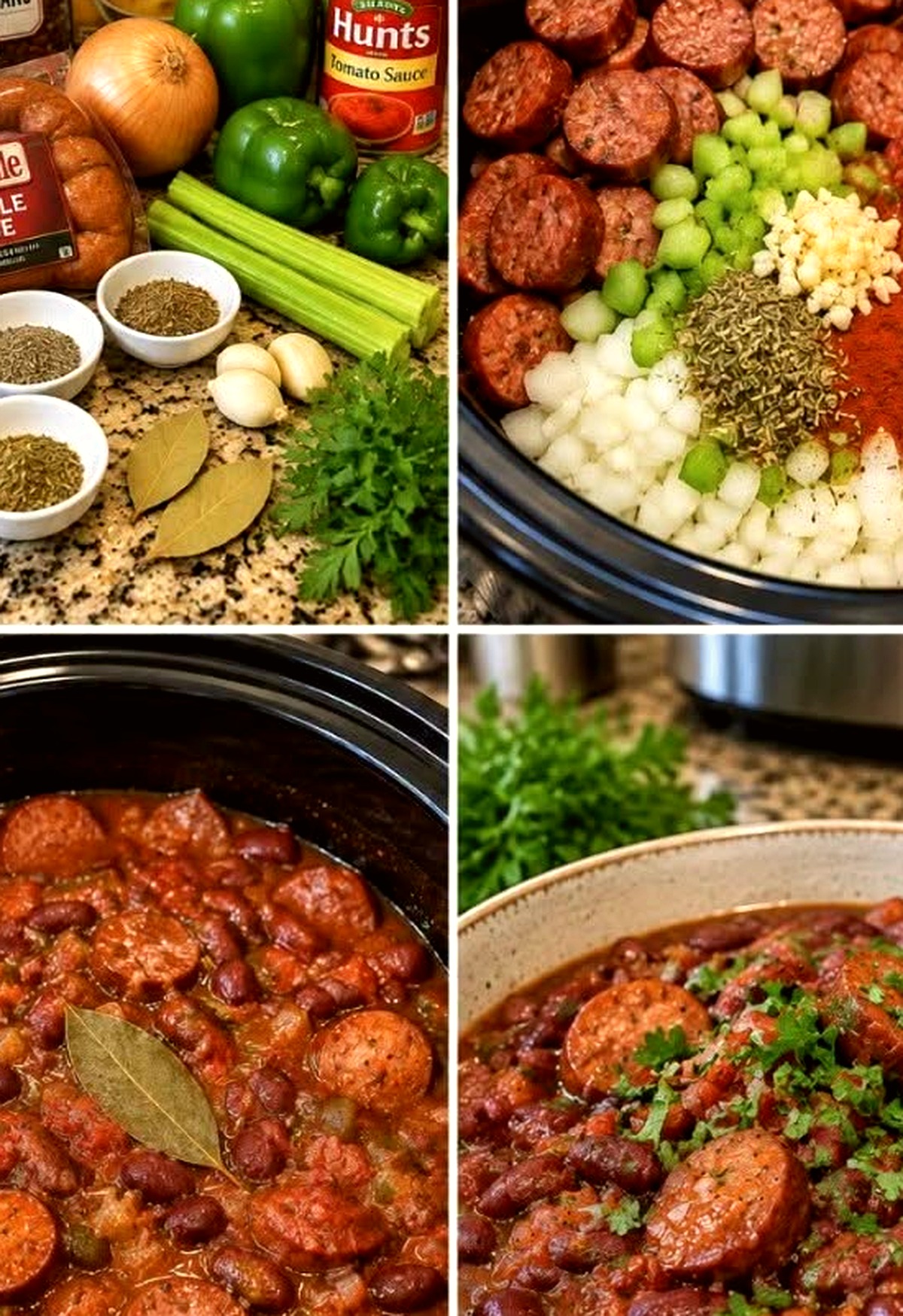 Slow Cooker Louisiana Red Beans and Andouille Sausage Recipe