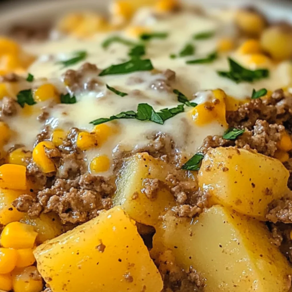 Slow Cooker Cowboy Potato Casserole