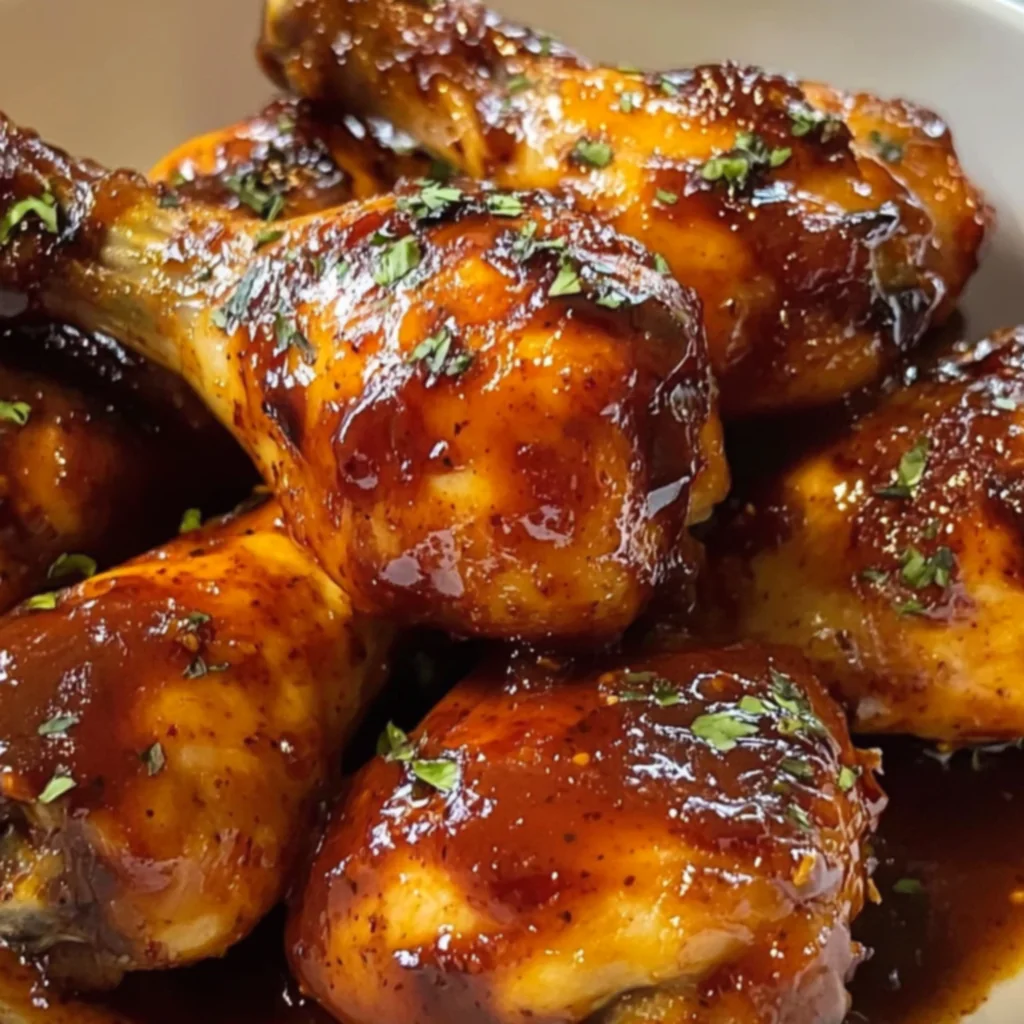 Slow Cooker Honey BBQ Chicken Drumsticks