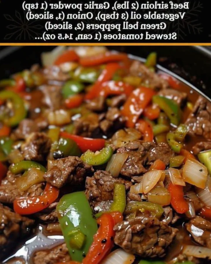 Slow Cooker Pepper Steak Supreme
