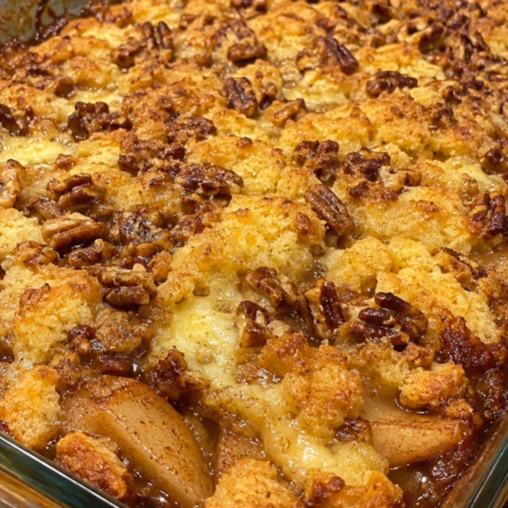 Smoked Apple Dump Cake