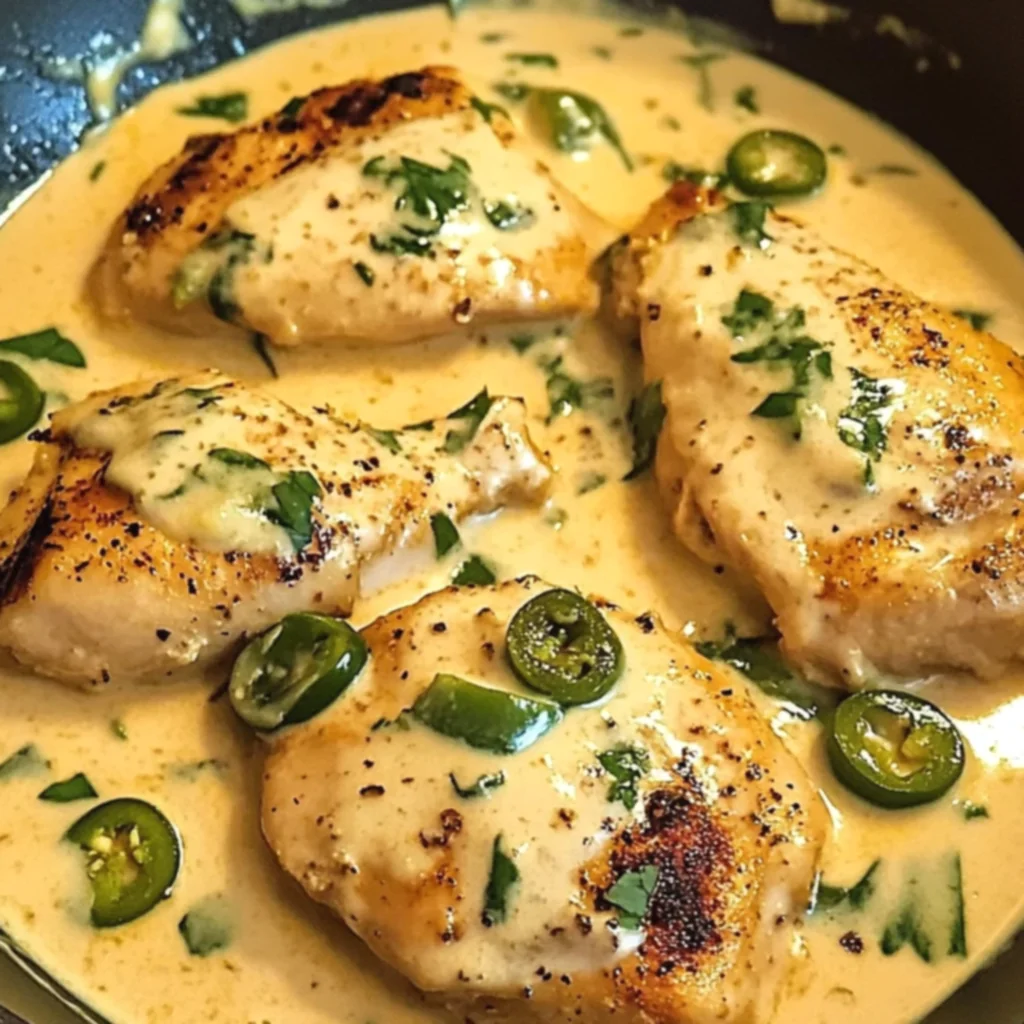 Spicy Jalapeño Chicken with Creamy Sauce
