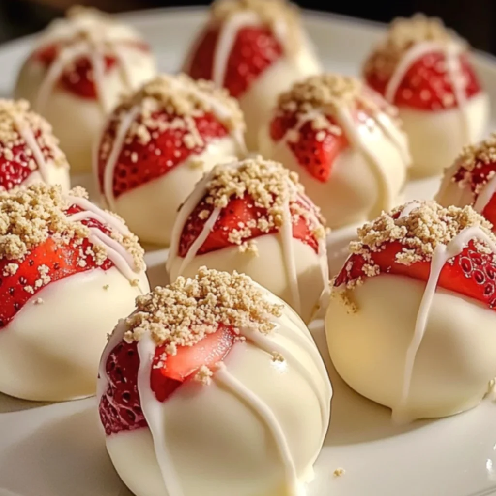 Strawberry Cheesecake Truffle Balls