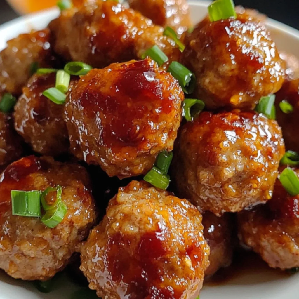 Sweet Chilli Minced Pork Meatballs