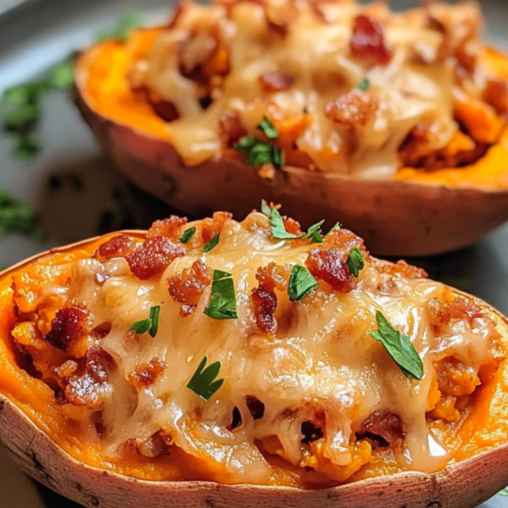 Twice Baked Sweet Potatoes