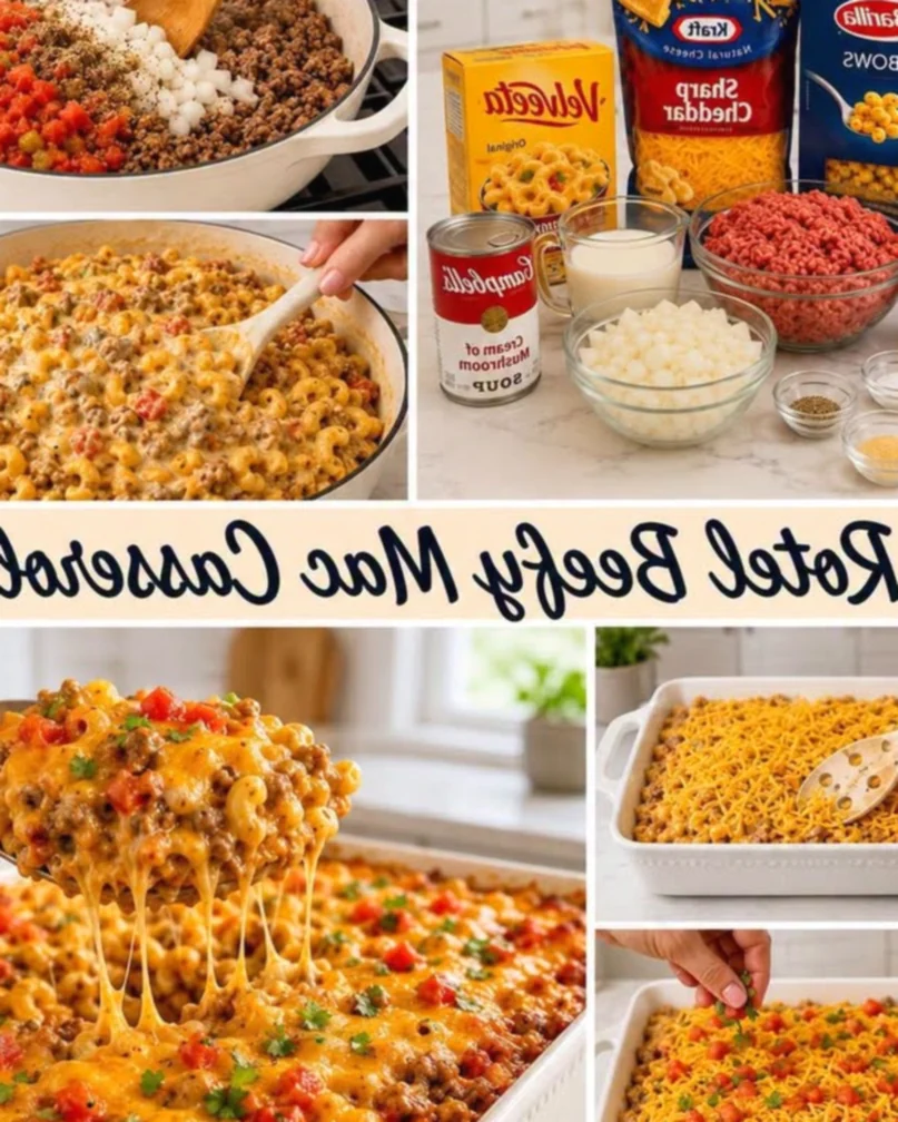 Ultimate Creamy Rotel Beef & Mac Bake