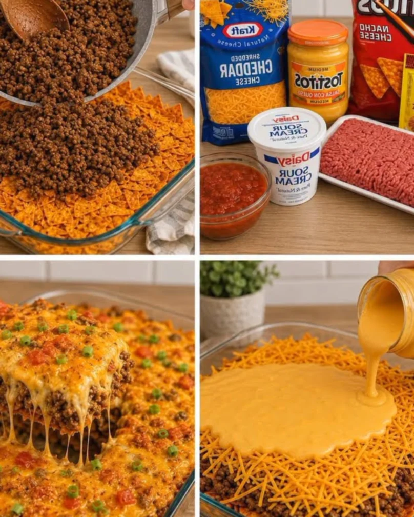 Ultimate Doritos Nacho Cheese Taco Casserole