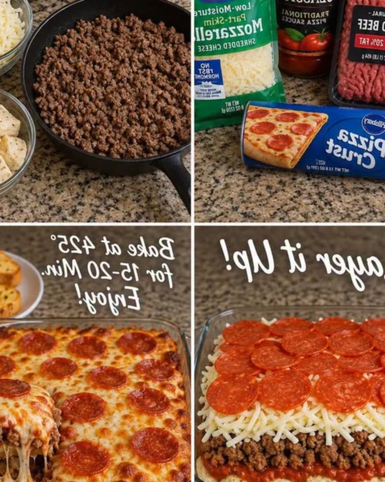 Ultimate Pepperoni Pizza Casserole