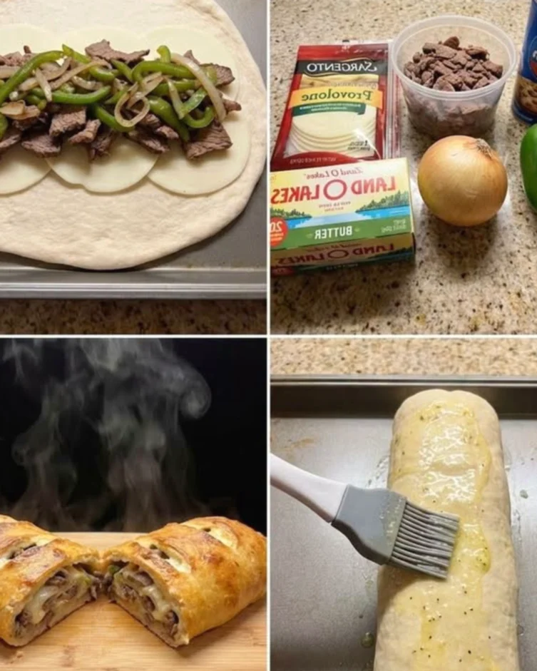 Ultimate Philly Cheesesteak Strombonli