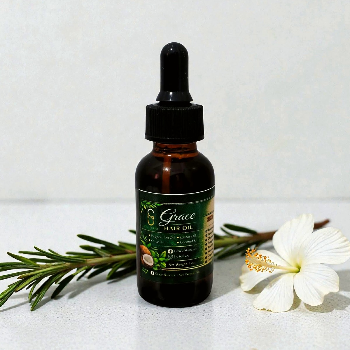 Castor Oil and Rosemary Oil Scalp Routine for Thicker-Looking Hair